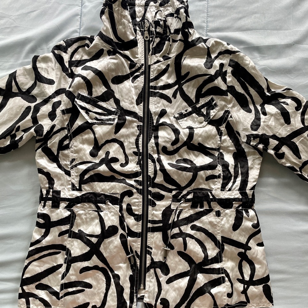 Chico's Black and White Utility Jacket
